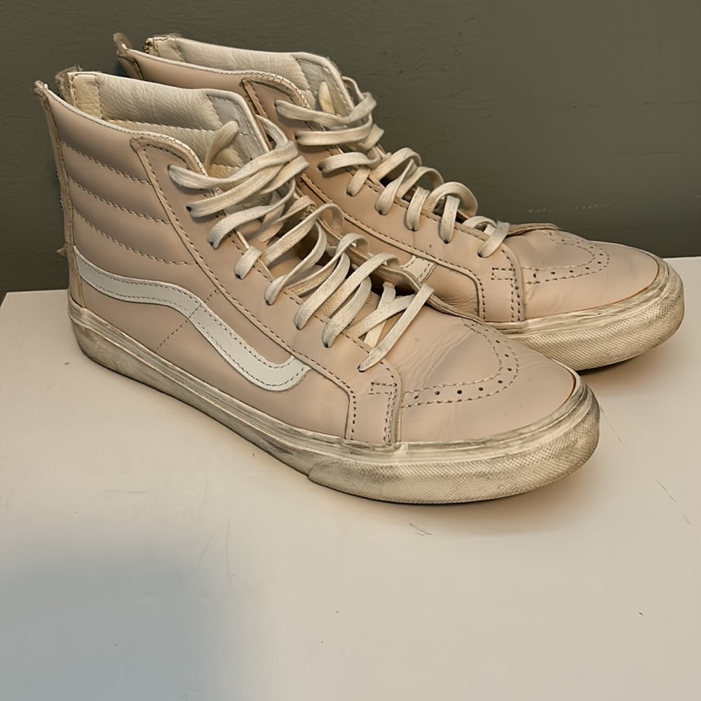 Vans high tops with zipper